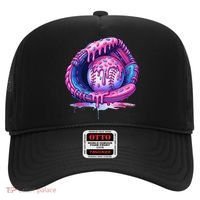 Baseball Drip Ice Cream Sprinkles Baseball Glove Hat thumb 0
