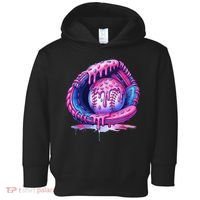 Baseball Drip Ice Cream Sprinkles Baseball Glove Toddler Hoodie thumb 0