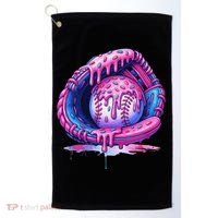 Baseball Drip Ice Cream Sprinkles Baseball Glove Golf Towel thumb 0