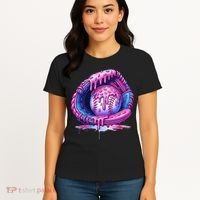 Baseball Drip Ice Cream Sprinkles Baseball Glove Women's T-Shirt thumb 4