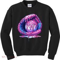 Baseball Drip Ice Cream Sprinkles Baseball Glove Kids Sweatshirt thumb 0