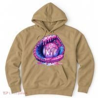 Baseball Drip Ice Cream Sprinkles Baseball Glove Hoodie thumb 0