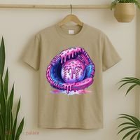 Baseball Drip Ice Cream Sprinkles Baseball Glove T-Shirt thumb 2