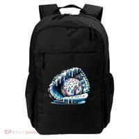 Baseball Drip Ice Cream Sprinkles Glove Backpack thumb 0