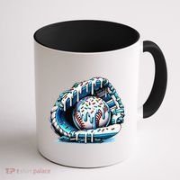 Baseball Drip Ice Cream Sprinkles Glove Coffee Mug thumb 1
