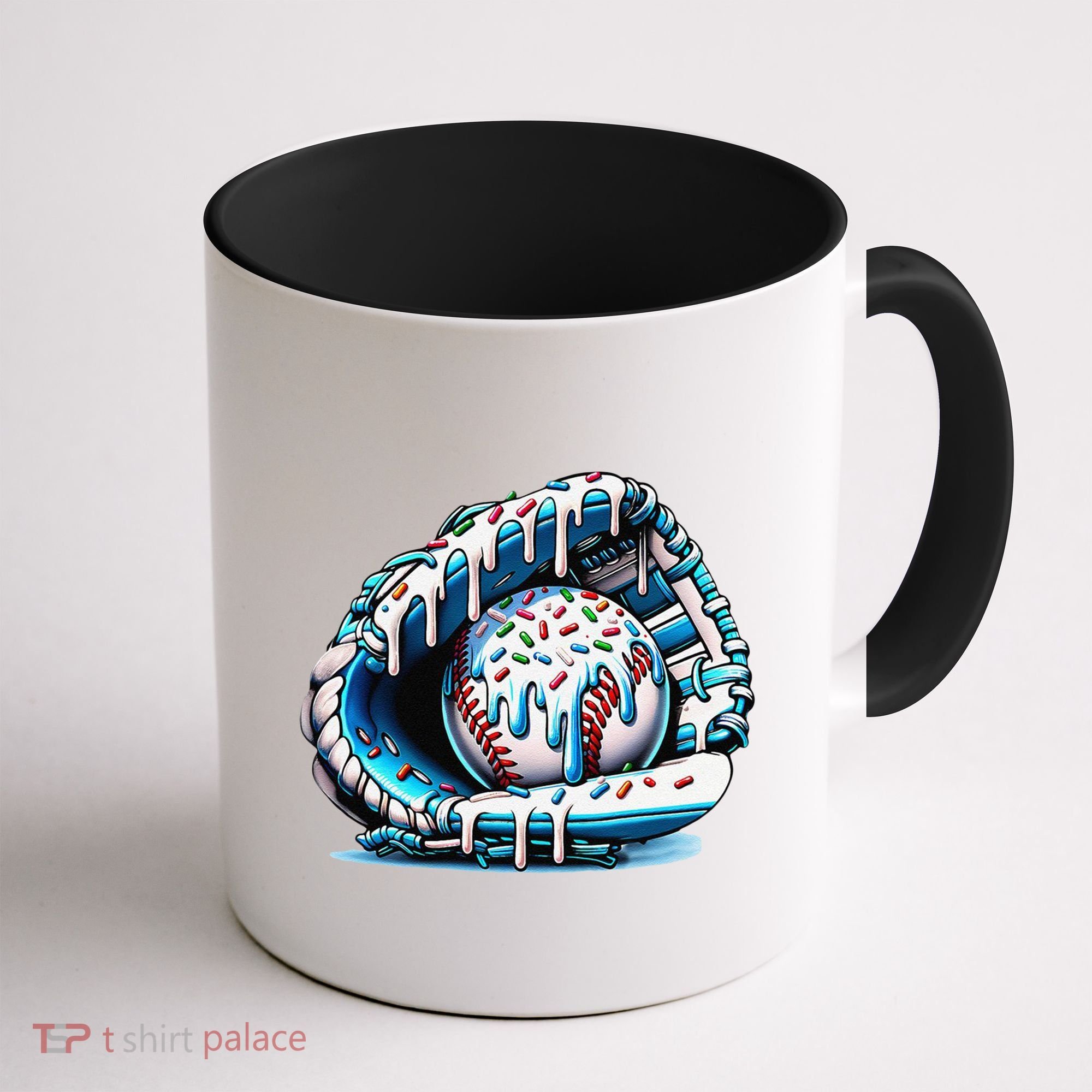 Baseball Drip Ice Cream Sprinkles Glove Coffee Mug