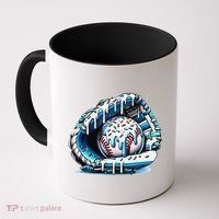 Baseball Drip Ice Cream Sprinkles Glove Coffee Mug thumb 0