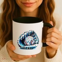 Baseball Drip Ice Cream Sprinkles Glove Coffee Mug thumb 3