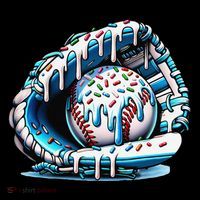 Baseball Drip Ice Cream Sprinkles Glove Coffee Mug thumb 5