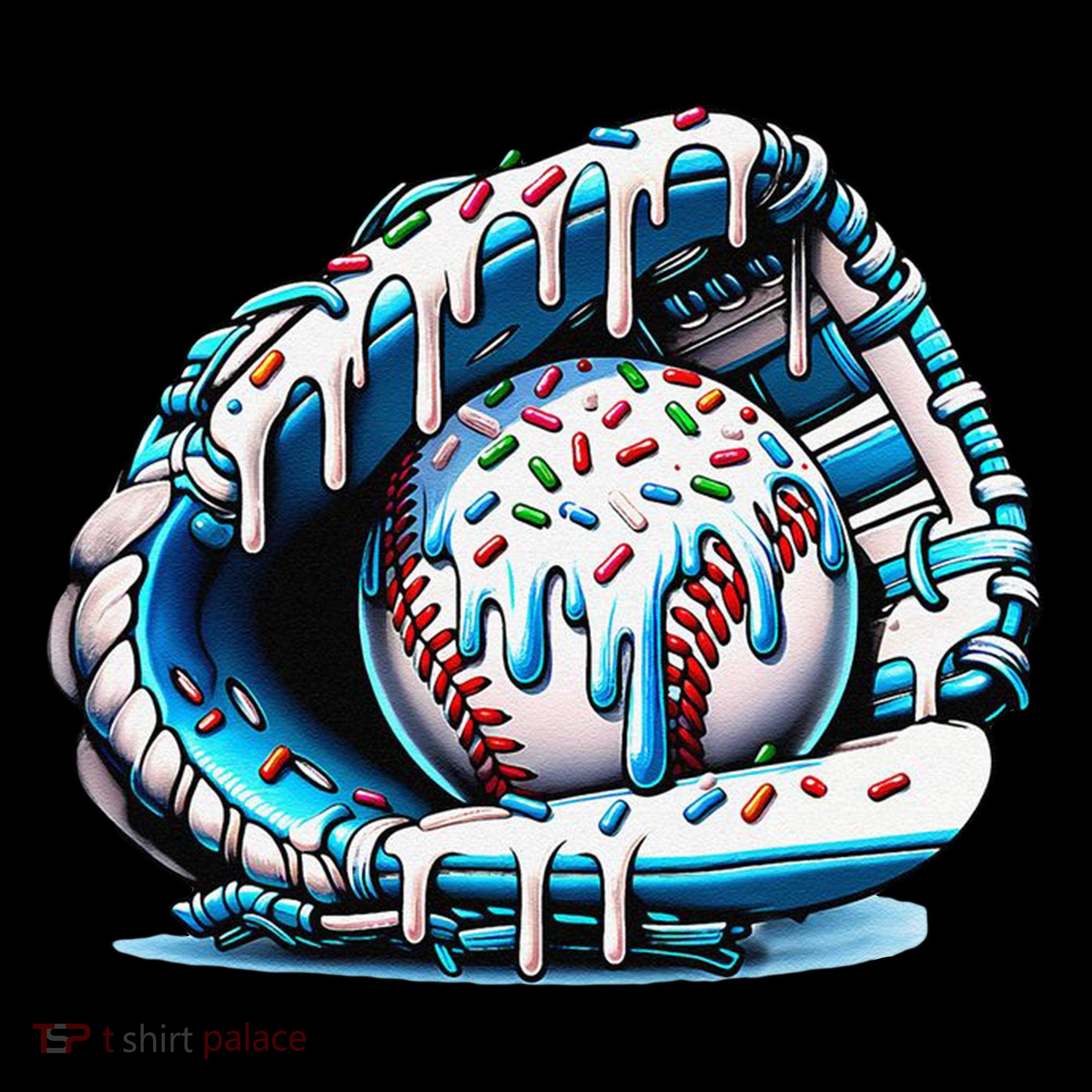 Baseball Drip Ice Cream Sprinkles Glove Coffee Mug