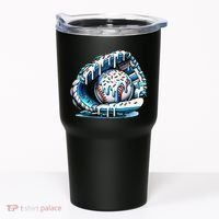 Baseball Drip Ice Cream Sprinkles Glove Tumbler thumb 0
