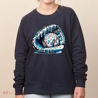 Baseball Drip Ice Cream Sprinkles Glove Women's Sweatshirt thumb 0