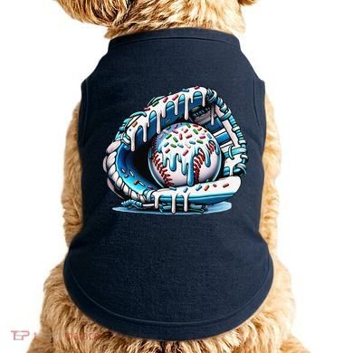 Baseball Drip Ice Cream Sprinkles Glove Doggie Tank