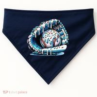 Baseball Drip Ice Cream Sprinkles Glove USA-Made Doggie Bandana thumb 0
