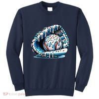 Baseball Drip Ice Cream Sprinkles Glove Sweatshirt thumb 0