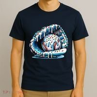 Baseball Drip Ice Cream Sprinkles Glove T-Shirt thumb 3