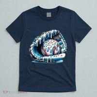 Baseball Drip Ice Cream Sprinkles Glove T-Shirt thumb 5