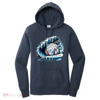 Baseball Drip Ice Cream Sprinkles Glove Women's Hoodie thumb 0