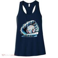 Baseball Drip Ice Cream Sprinkles Glove Women's Tank Top thumb 0