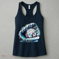 Baseball Drip Ice Cream Sprinkles Glove Women's Tank Top thumb 3