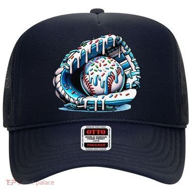 Baseball Drip Ice Cream Sprinkles Glove Hat