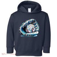 Baseball Drip Ice Cream Sprinkles Glove Toddler Hoodie thumb 0