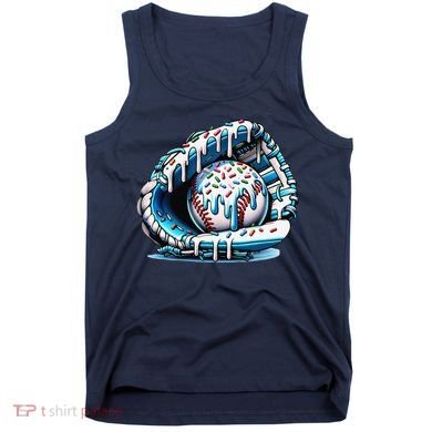 Baseball Drip Ice Cream Sprinkles Glove Tank Top