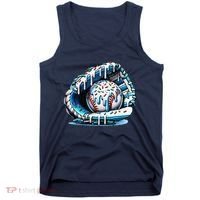 Baseball Drip Ice Cream Sprinkles Glove Tank Top thumb 0