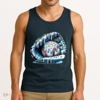 Baseball Drip Ice Cream Sprinkles Glove Tank Top thumb 3