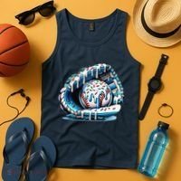 Baseball Drip Ice Cream Sprinkles Glove Tank Top thumb 4