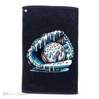 Baseball Drip Ice Cream Sprinkles Glove Golf Towel thumb 0