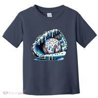 Baseball Drip Ice Cream Sprinkles Glove Toddler T-Shirt thumb 0