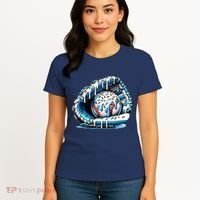 Baseball Drip Ice Cream Sprinkles Glove Women's T-Shirt thumb 4