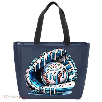 Baseball Drip Ice Cream Sprinkles Glove Tote Bag