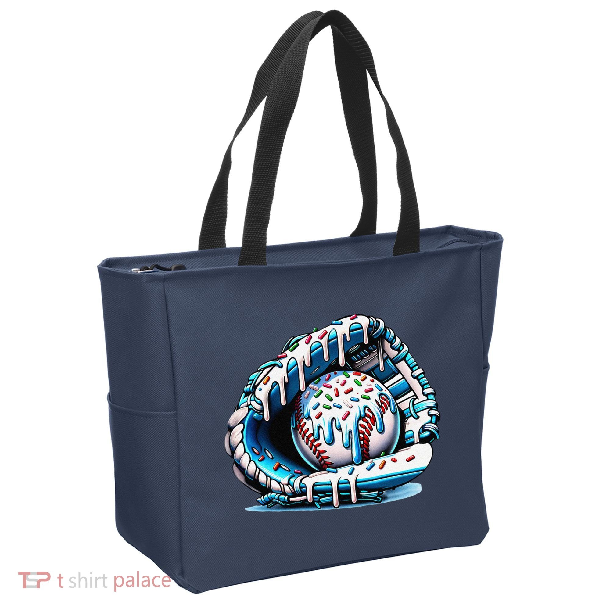 Baseball Drip Ice Cream Sprinkles Glove Tote Bag