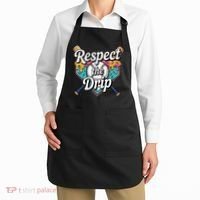 Baseball Drip Ice Cream Dripping Respect The Drip Apron thumb 2