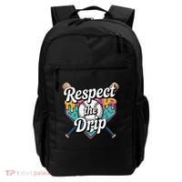 Baseball Drip Ice Cream Dripping Respect The Drip Backpack thumb 0