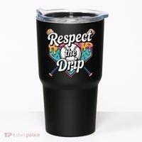 Baseball Drip Ice Cream Dripping Respect The Drip Tumbler thumb 0