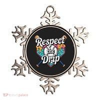 Baseball Drip Ice Cream Dripping Respect The Drip Ornament thumb 0