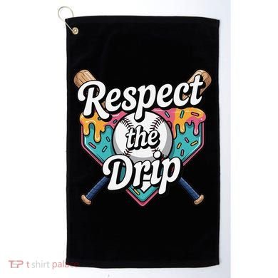 Baseball Drip Ice Cream Dripping Respect The Drip Golf Towel