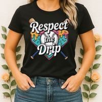 Baseball Drip Ice Cream Dripping Respect The Drip Women's T-Shirt thumb 2