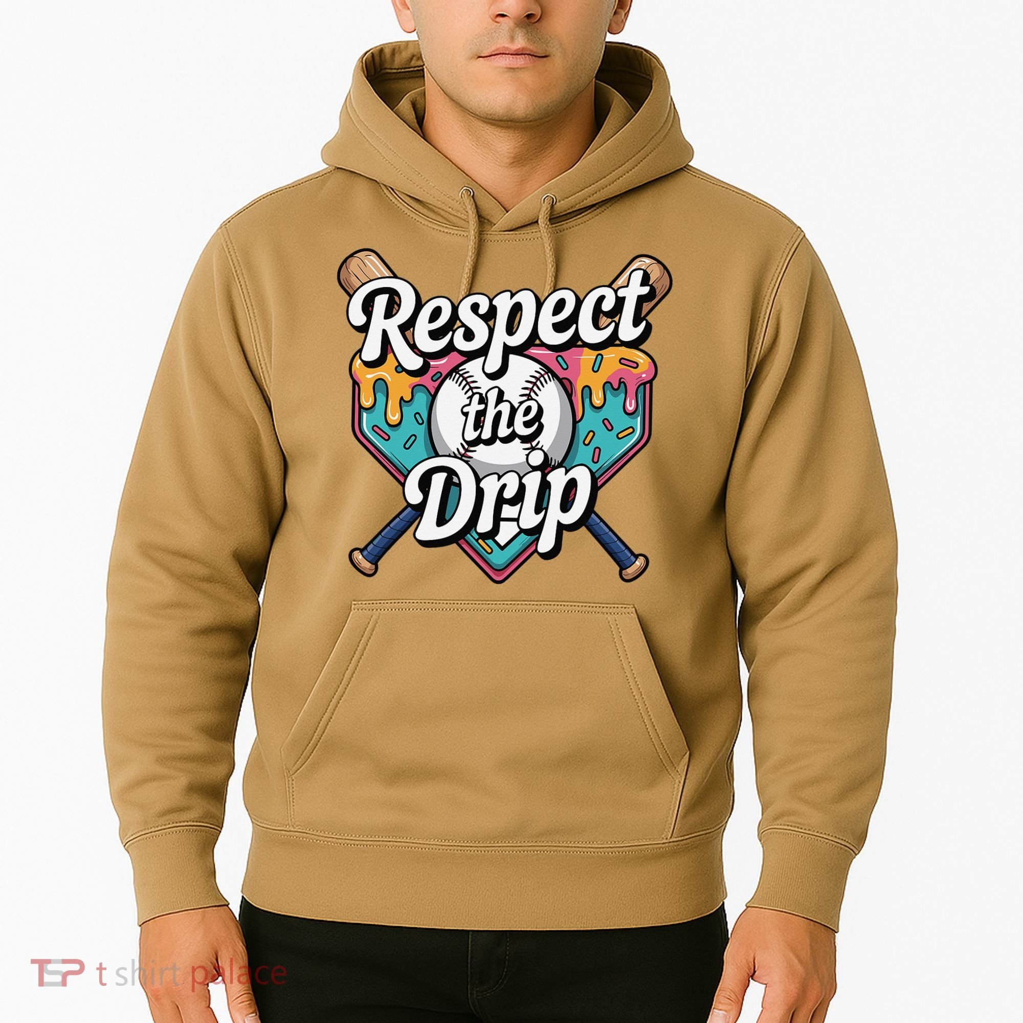 Baseball Drip Ice Cream Dripping Respect The Drip Hoodie