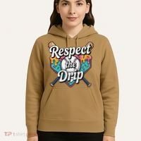 Baseball Drip Ice Cream Dripping Respect The Drip Hoodie thumb 5