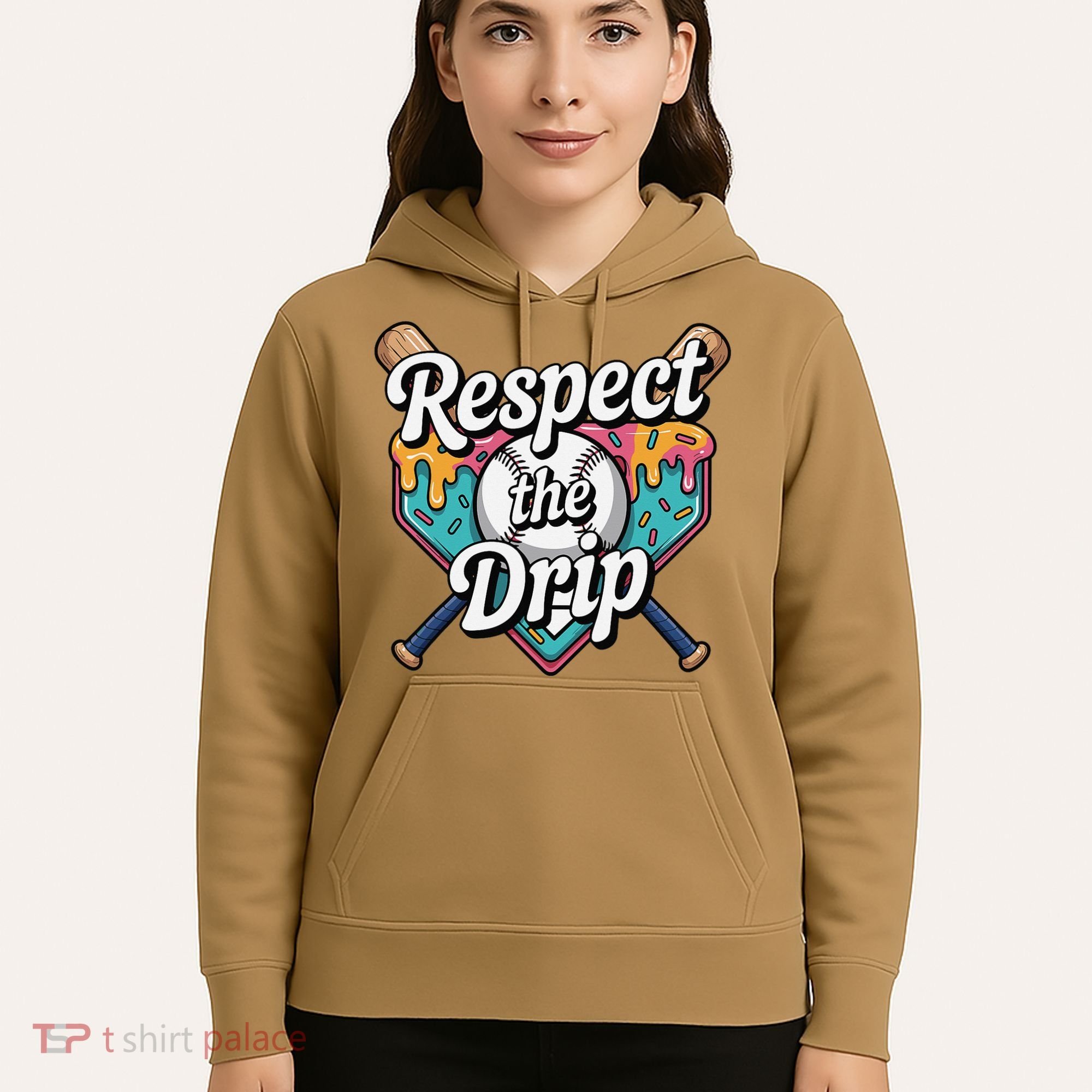 Baseball Drip Ice Cream Dripping Respect The Drip Hoodie