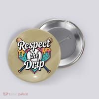Baseball Drip Ice Cream Dripping Respect The Drip Button thumb 0