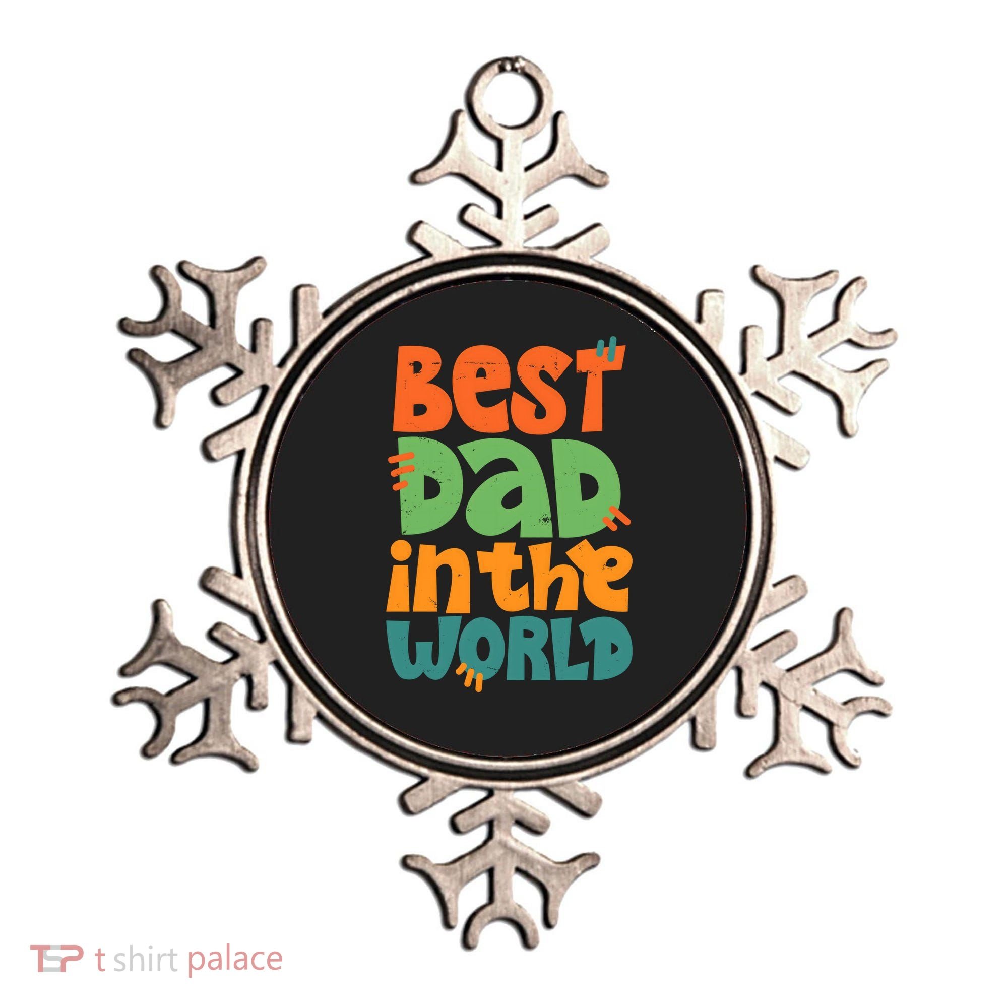 Best Dad In The World Cute Fathers Day Ornament