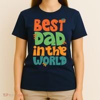 Best Dad In The World Cute Fathers Day T-Shirt thumb 4