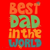 Best Dad In The World Cute Fathers Day Santa Hat thumb 1