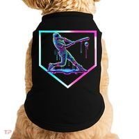 Baseball Drip Ice Cream Baseball Home Plate Baseball Doggie Tank thumb 0