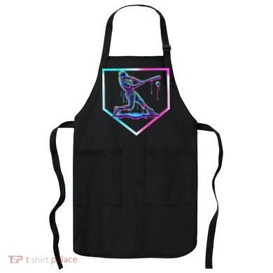 Baseball Drip Ice Cream Baseball Home Plate Baseball Apron